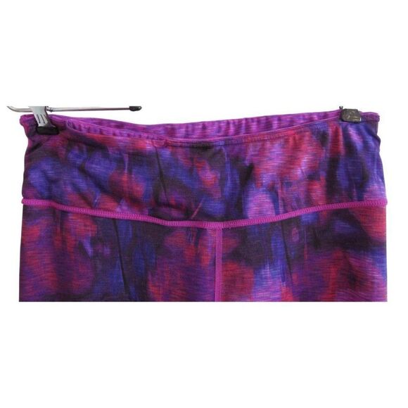 Active Life Purple Fuschia Space Dye Reversible Active Leggings Pocket Sz S - Picture 9 of 9